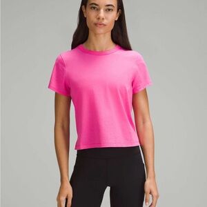 Sonic pink lululemon classic-fit cotton-blend t-shirt